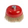 Metal brush for ushm scrap, "cup", M14, 125 mm