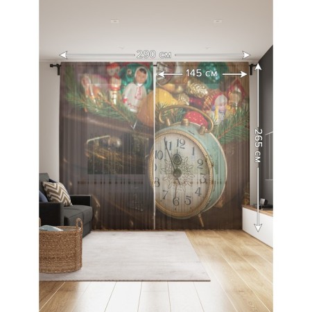 Photo "New Year knocks", size 145x265 cm, 2 pcs-1