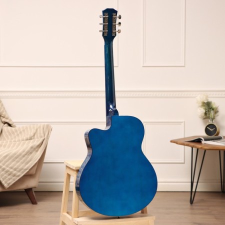 Акустическая гитара Music Life QD-H40Q-hw, синий-4