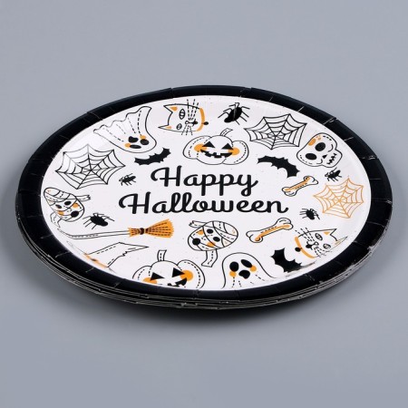 Paper plate "Halloween", in a set of 6 pcs.-2