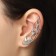 Earring "Kaff" Fire, color silver