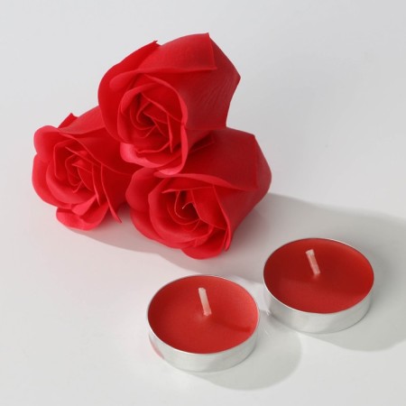 Gift set of cosmetics “Gift for you!”, Lapel soap 5 pcs, candle, washcloth, pure happiness-4