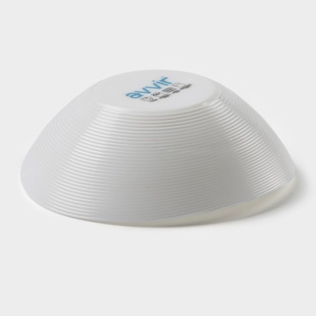 AVVIR Gayana salad bowl, 15 × 14.5 × 5 cm, glass ceramic, white color-2