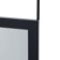 Door, suspended mirror, 40 x 110 cm, black