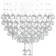 Lamp cascade "Adelisia" 7xled chrome 55x55x93cm Bayerlux