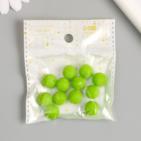 Busina silicone "Round" soft green d = 1.2 cm-3