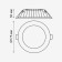 Lamp built -in Novotech. Gesso, 20W, 50x175x175 mm, white color