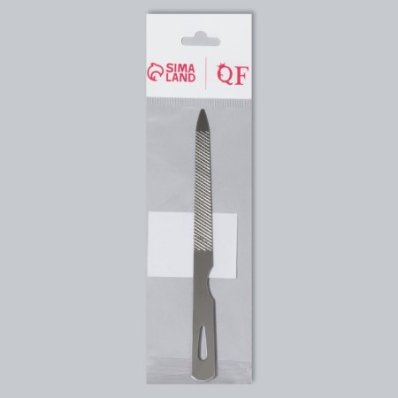 Metal file for nails, 12 cm, silver color-3