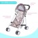 Summer stroller for dolls, metal frame