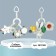Suspension - rattle “Owl”, gap., The squeak, rustling, on a crib, stroller, crumb me