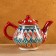 Rishtan ceramics "Patterns", 0.8 ml, red