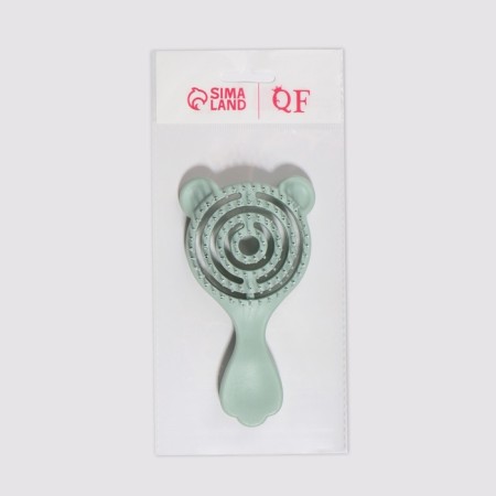 The comb is massage, ventilated, 13.5 × 7.5 cm, green color-5