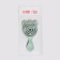 The comb is massage, ventilated, 13.5 × 7.5 cm, green color
