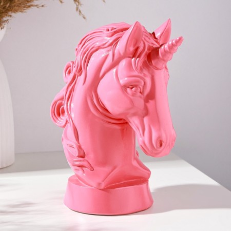 Piggy bank "Unicorn" 24x21cm, pink