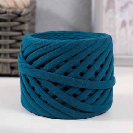 Knitted yarn set No. 10, 4x30 m/100 g, width 7-9 mm (murena, menthol, dolphin, t-blue)-1