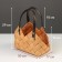 Set 2 pcs of wicker baskets, 30x17x19, 24x14x15 cm handle h = 10 cm, natural