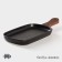 Porcelain dish for serving with bamboo handle Magistro "Galaxy", 29 × 12 × 2.2 cm, black color