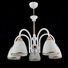 Fire Steak of Economics 10171/5wt+FGD WT+GD, 5x60W, E27, 52x57x57 cm, white color