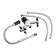 Kitchen mixer ZEIN ZC2029, two-wound, flexible surge, crane boux Brass 1/2 "