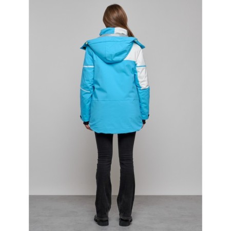 Ski jacket female, size 42, blue color-15