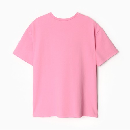 Women's T-shirt Minaku Oversize Fit: Sporty & Sty! Light pink color, river 42-9