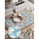 A set of napkins for setting the table “Tits on a branch”, rectangular, rounded edges, size 30x46 cm, 4 pcs