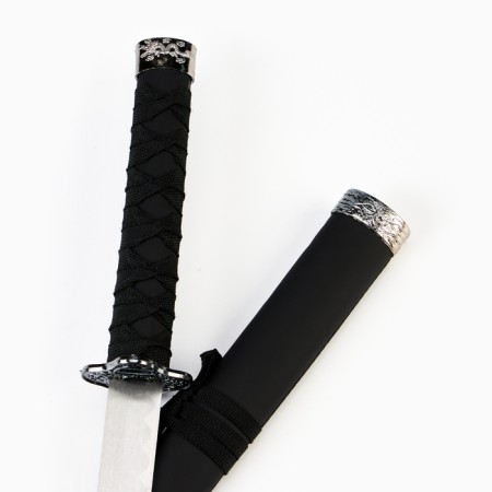 Souvenir weapon "Katana Orochi" 89 cm, blade 46 cm, scabbard, black, matte, b/stands-4