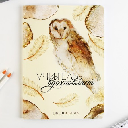 Gift set “Teacher inspires”: A5 diary, 96 sheets and soft-tach handles-2