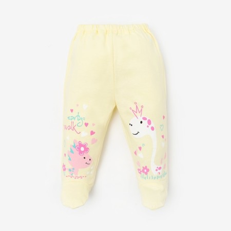 Sliders for a girl, yellow color, height 74 cm