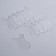 Set of applications d/lamine eyebrows/eyelashes 10pcs/nab (price per set) plastic transparent package QF