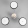 Julia chandelier 3XLED 72W 3000-6000K black-chromium 62x62x22 cm