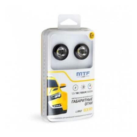 Gabarit lights, LEDs, MTF Light F25mm, 12 V, 1W, built -in, 2 pcs PLR25I