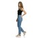 Female trousers, size XS, blue color