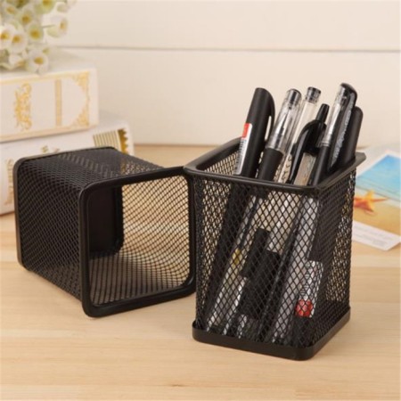 A glass for handles, square, metal mesh, black-2