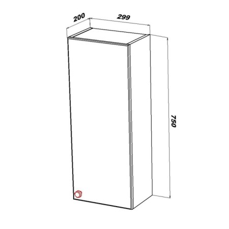 SANSTAR suspension cabinet "Universal 30" white-1