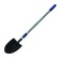Baying shovel, acute, l = 90 cm, telescopic, metal stalk, without a handle