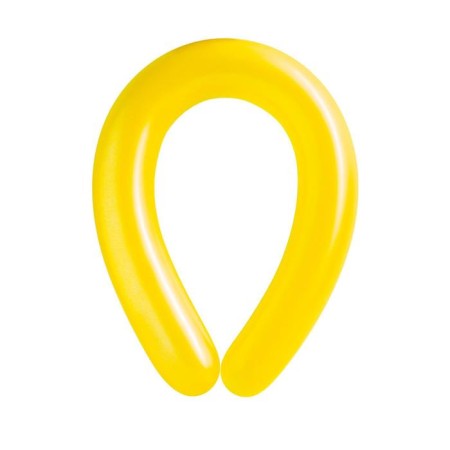 Latex Twisting Ball 350 ", mother -of -pearl, set 100 pcs., Yellow color