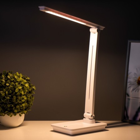 Ansel table lamp LED 8W AKB USB white 28x16.5x38 cm Risalux-4