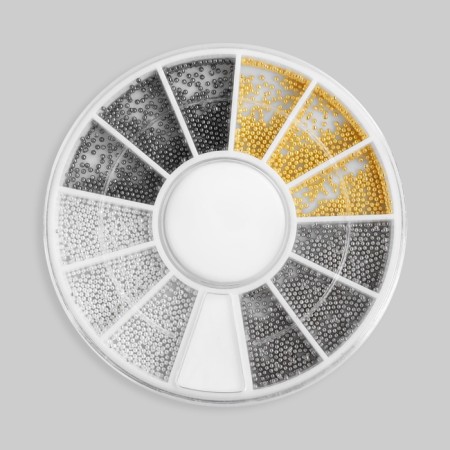 Decor broths, d = 0.8 mm, 12 cells, white/black/gold/silver color-1