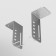 Mounting corner adjustable for profiles, 2 pcs