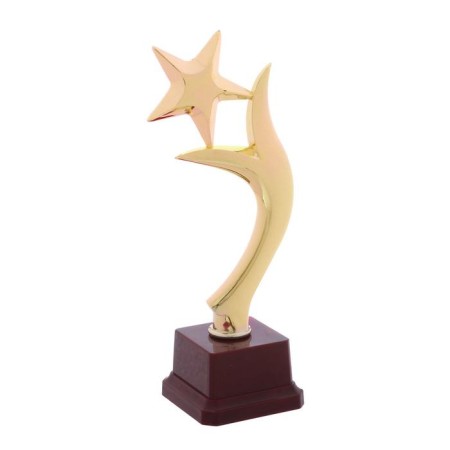 The award figure "Star and Flame", gold, 21.5 x 9 x 6.5 cm.-1