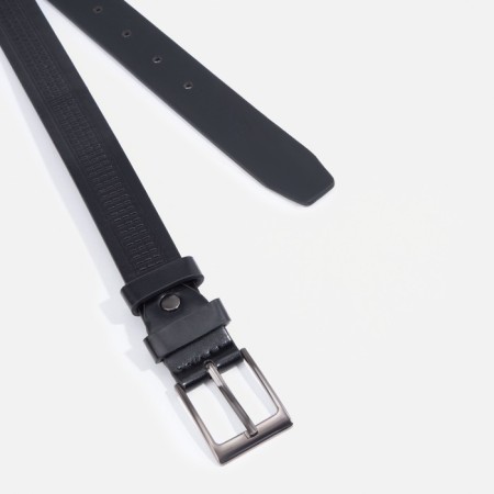 Belt, width 2.5 cm, screw, black color-1