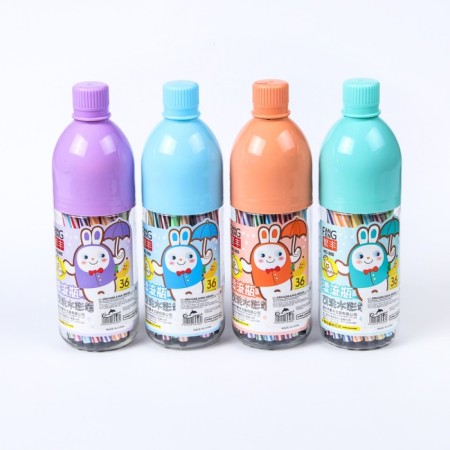 Fleeters, 36 colors, in a plastic bottle, a ventilated cap, mix-6