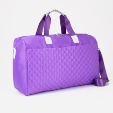 Board Road on Lightning, external pocket, long belt, suitcase holder, lilac color