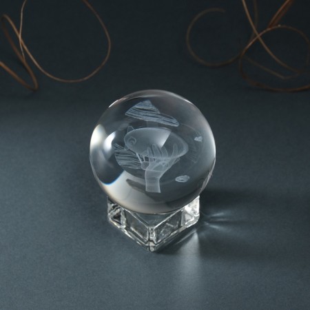 Souvenir glass "Airship" d = 6 cm-5