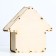 Souvenir "Pig a Pigging house", not painted, 20.5x20x9 cm, tree