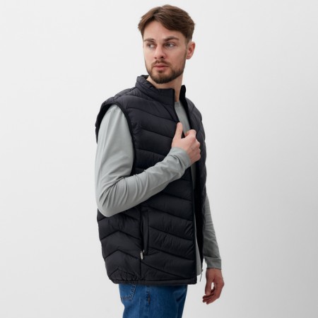 Male vest with lightning Mist, p.48, black-2