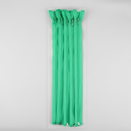 Lightning "Spiral", No. 5, detachable, automatic lock, 40 cm, green color-2