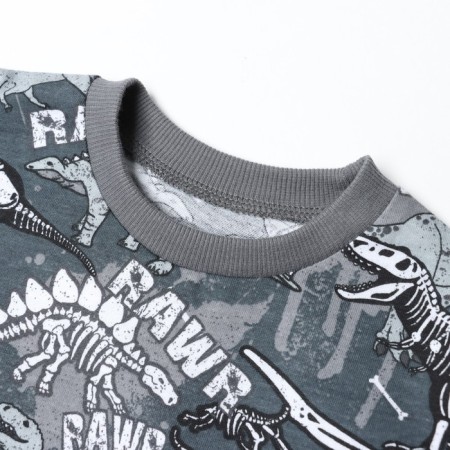 Pajamas for a boy, gray color, height 92 cm-1