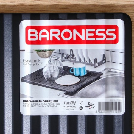 Dishes dryer, 40.5 × 33 cm, black color-3